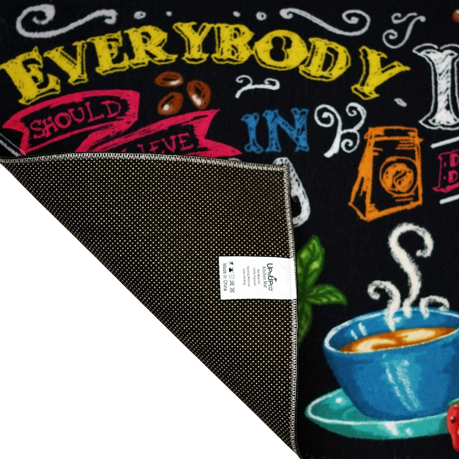 Artistic and Colorful Kitchen Rugs Kitchen Mats for Floor Non Slip Kitchen Rugs and Mats Kitchen Mat Set Farmhouse Kitchen Rugs and Mats Kitchen - Spicy Art - 2 Pieces - 30"X17" + 47”X17
