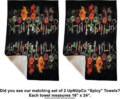 Artistic and Colorful Kitchen Rugs Kitchen Mats for Floor Non Slip Kitchen Rugs and Mats Kitchen Mat Set Farmhouse Kitchen Rugs and Mats Kitchen - Spicy Art - 2 Pieces - 30"X17" + 47”X17